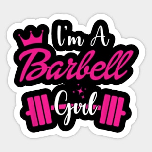 I'm a BARBELL Girl Sticker